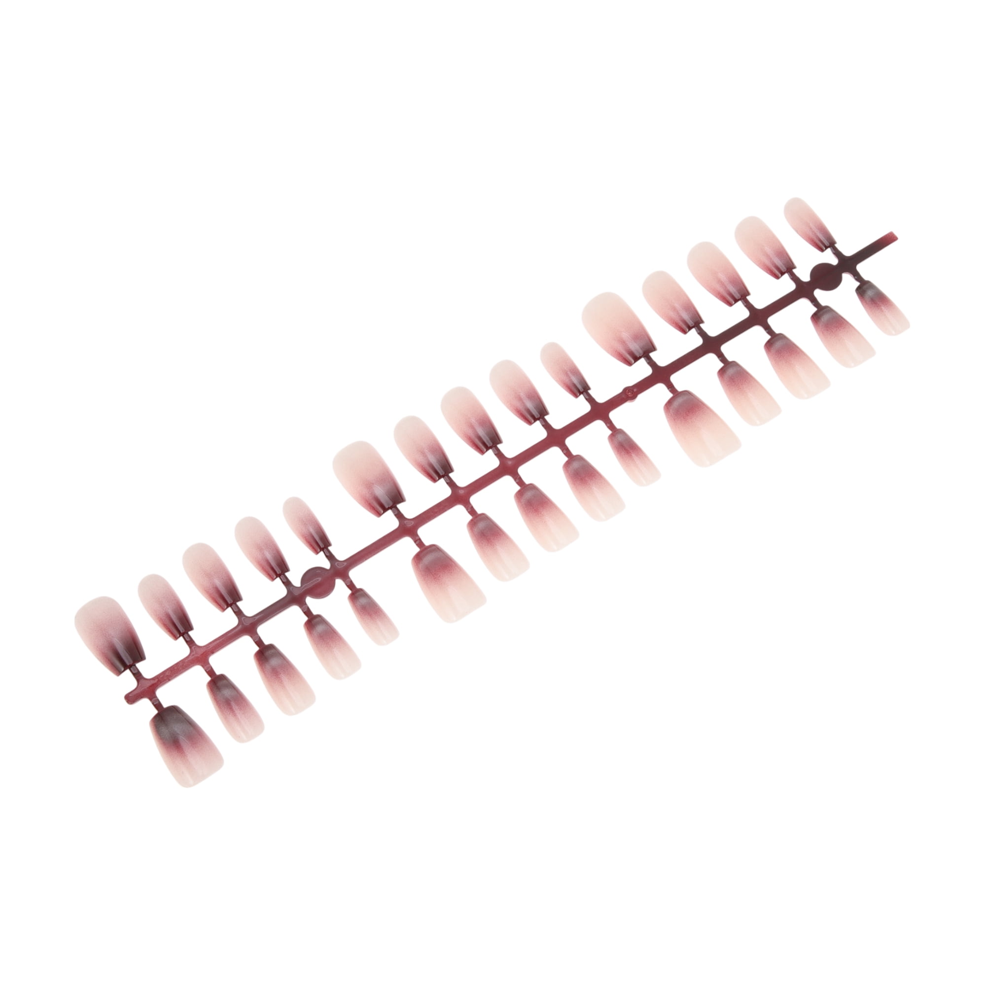 Unique Bargains Crescent Short Coffin Fake Nails 1 Pc 193-06