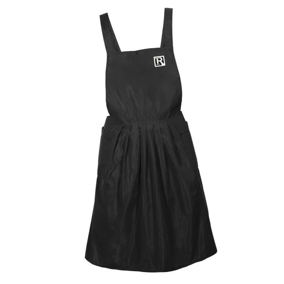 Unique Bargains Cross Back Aprons Waterproof Apron Apron with Pockets for Women for Baking Garden Cleaning Black
