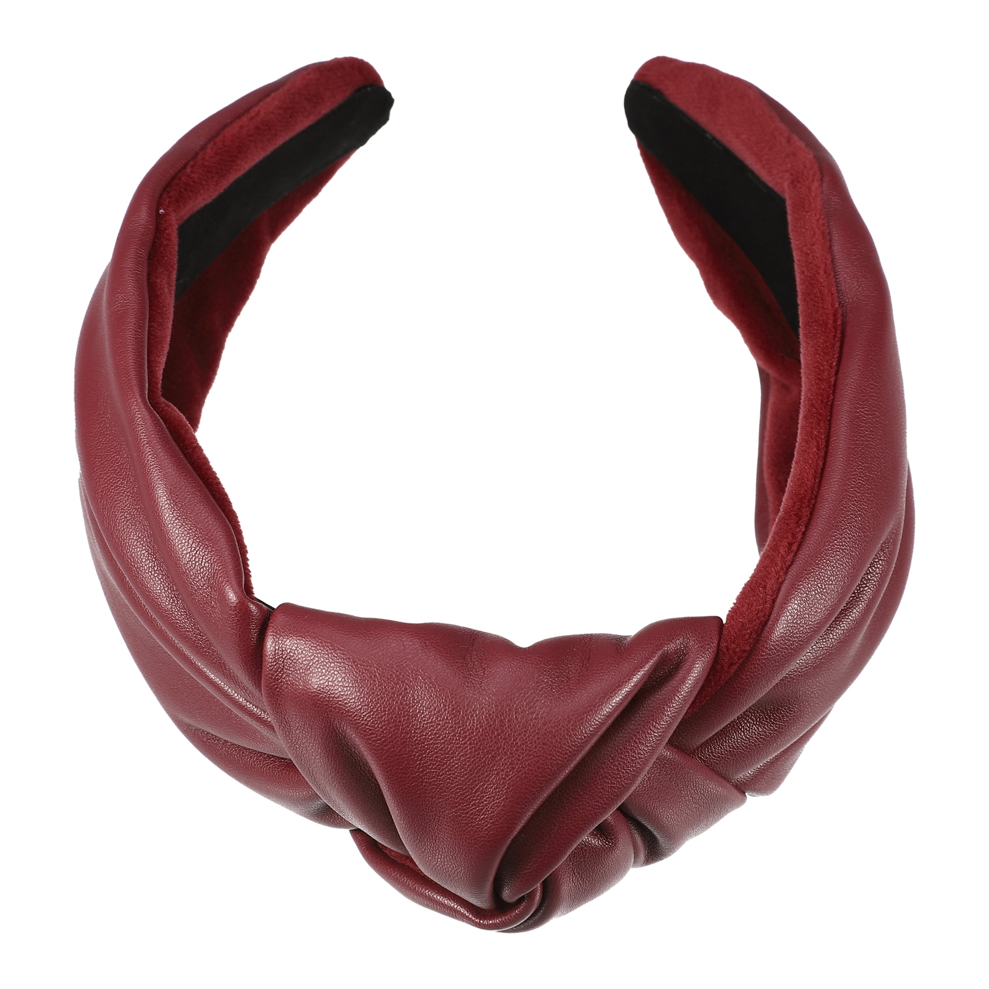 Unique Bargains Cross Knotted PU Leather Hairbands Non-slip  display picture 1
