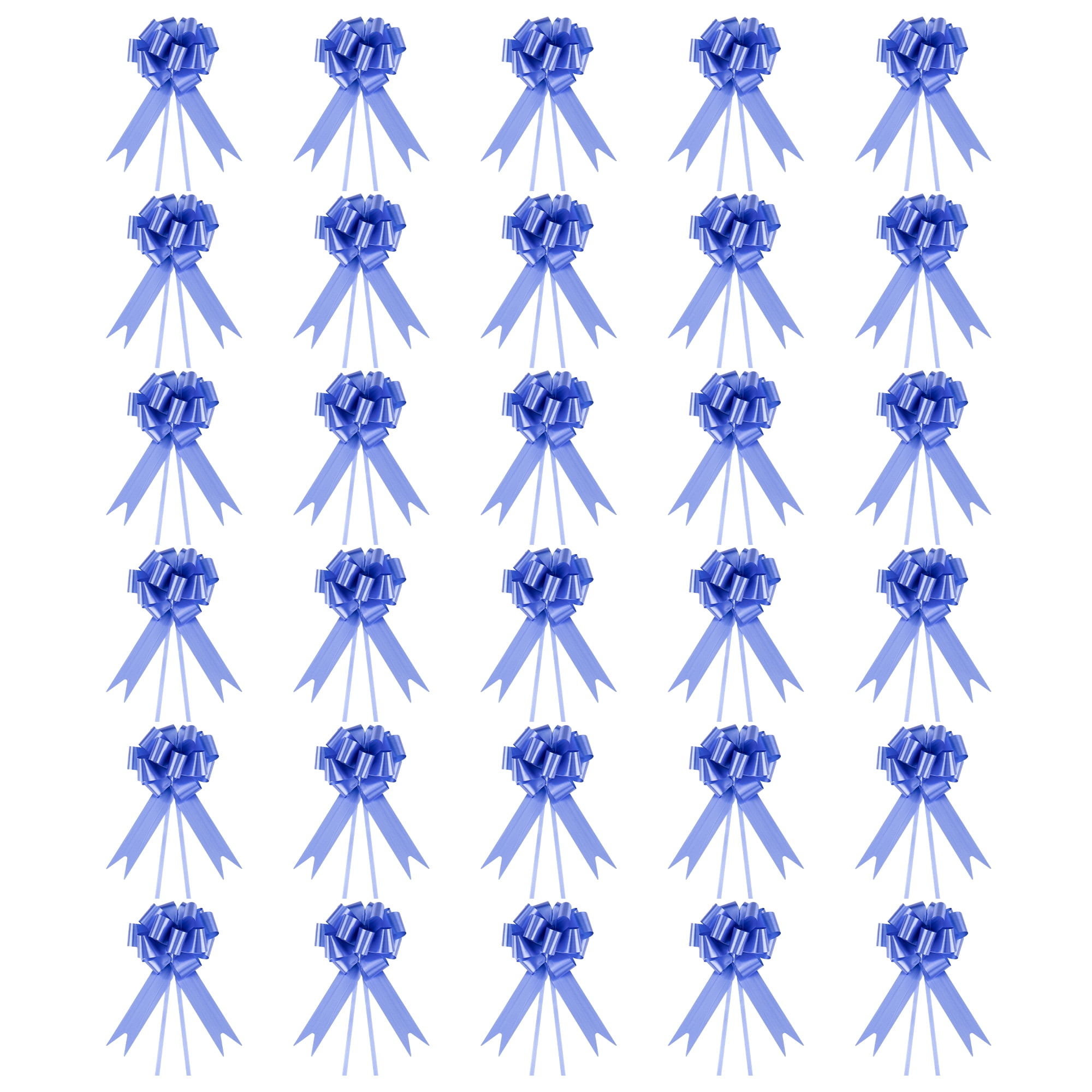 Unique Bargains Crush-Resistant Metallic Bows for Gift Wrapping and Decoration Blue