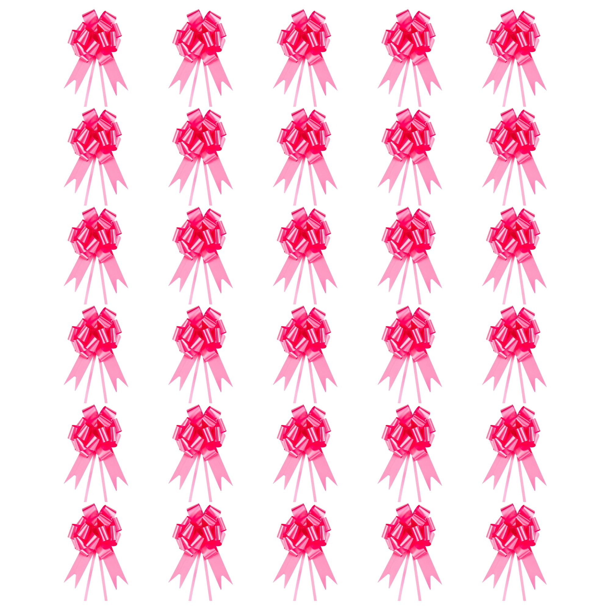 Unique Bargains Crush-Resistant Metallic Bows for Gift Wrapping and Decoration Dark Red