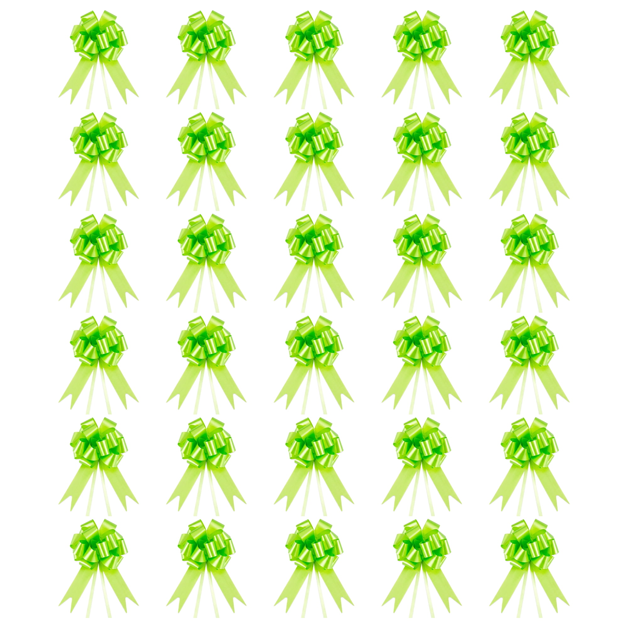 Unique Bargains Crush-Resistant Metallic Bows for Gift Wrapping and Decoration Light Green