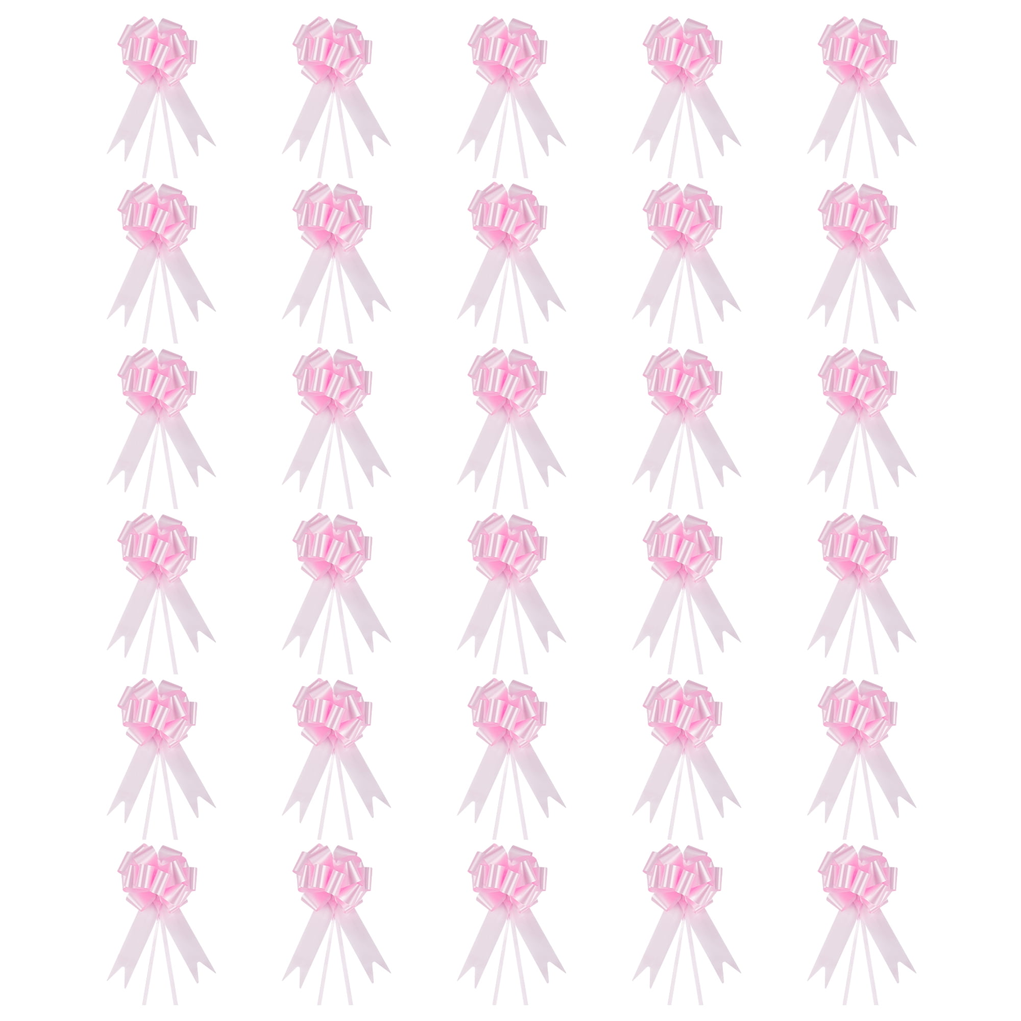 Unique Bargains Crush-Resistant Metallic Bows for Gift Wrapping and Decoration Pink