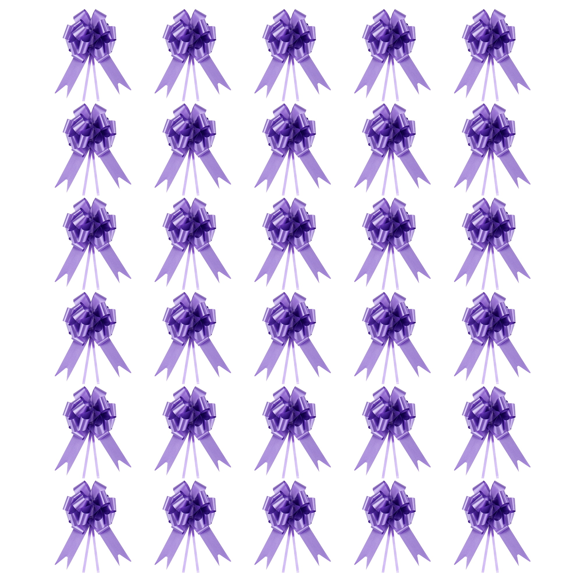 Unique Bargains Crush-Resistant Metallic Bows for Gift Wrapping and Decoration Purple