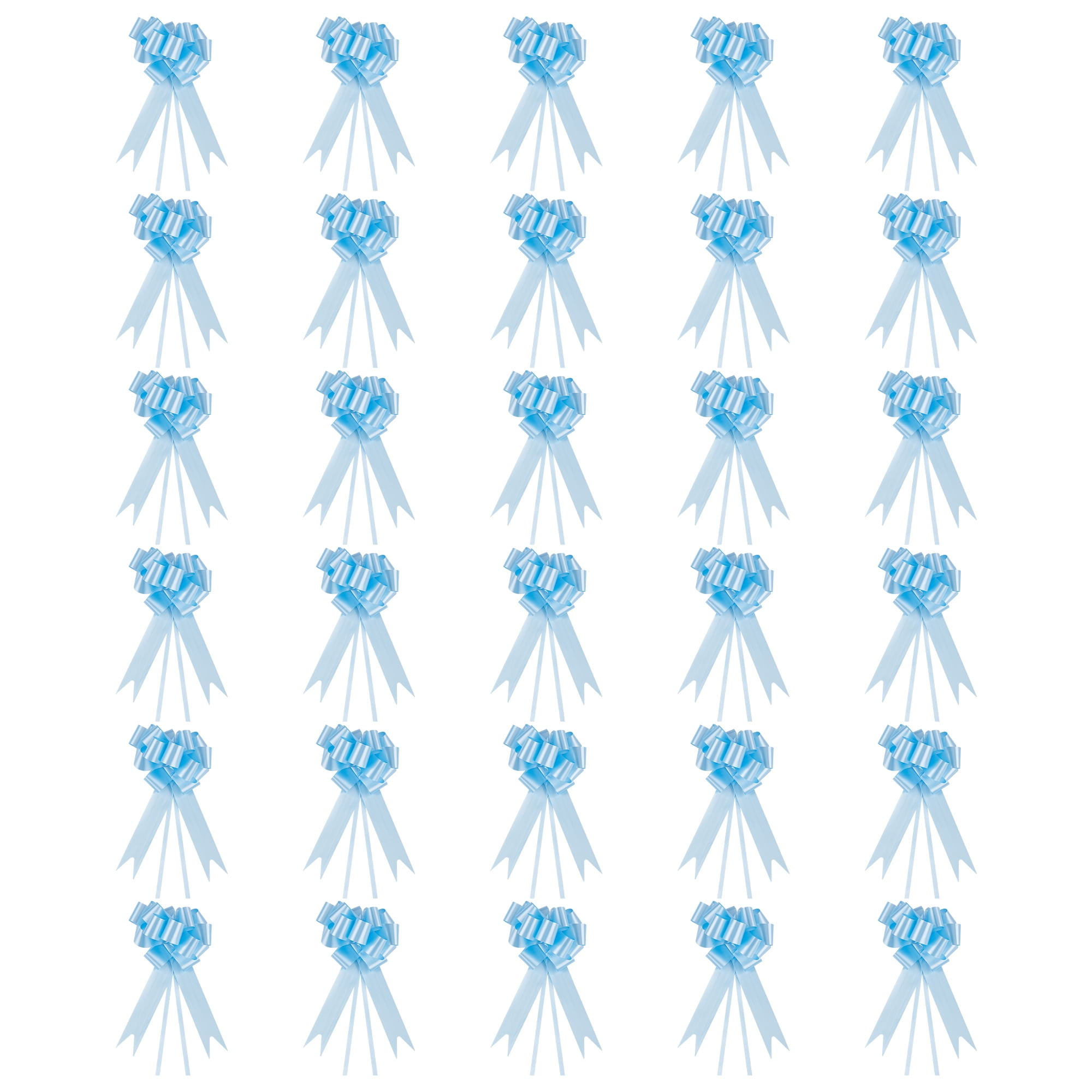 Unique Bargains Crush-Resistant Metallic Bows for Gift Wrapping and Decoration Sky Blue