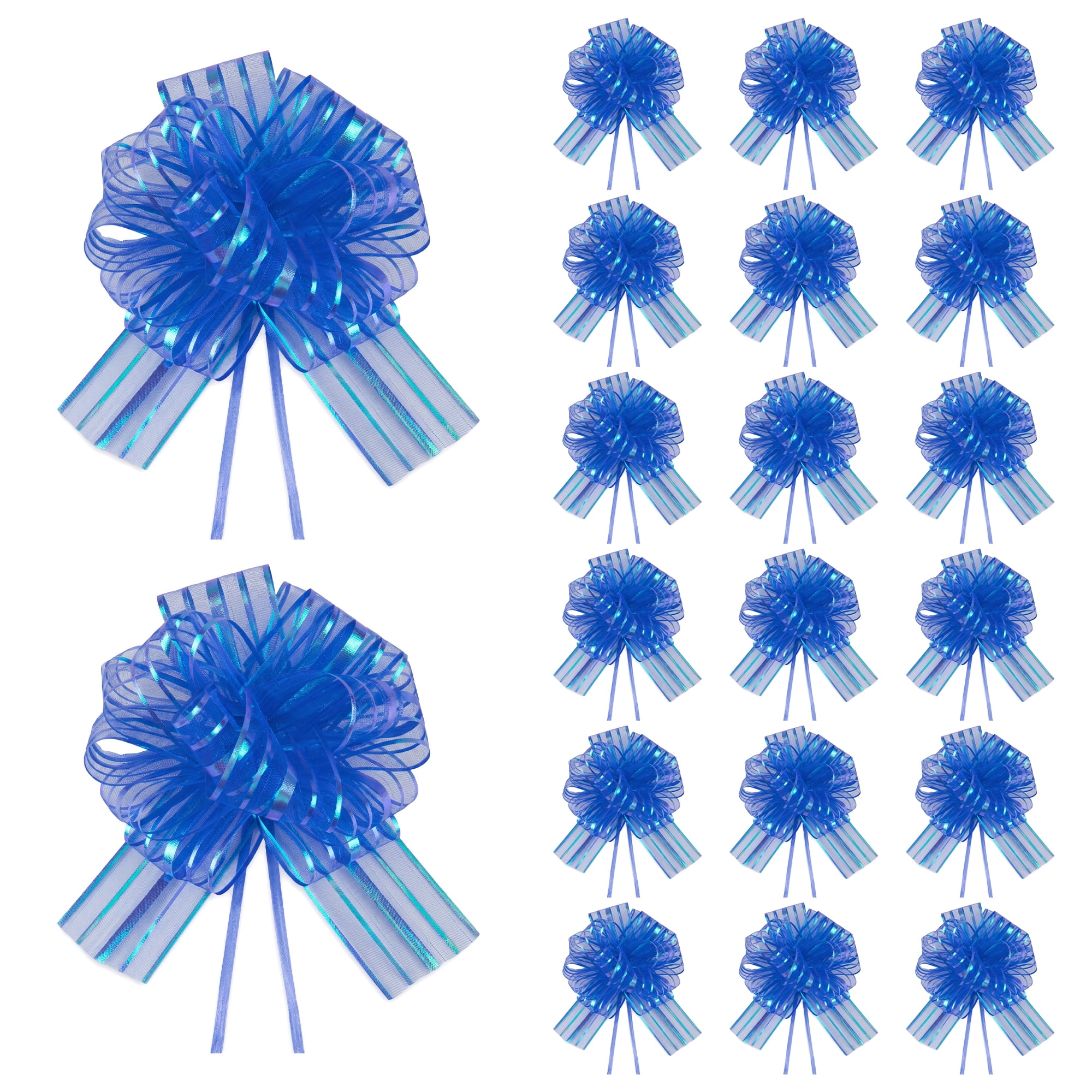 Unique Bargains Crush-Resistant Ribbon Bow for Birthday and Special Occasions Dark Blue
