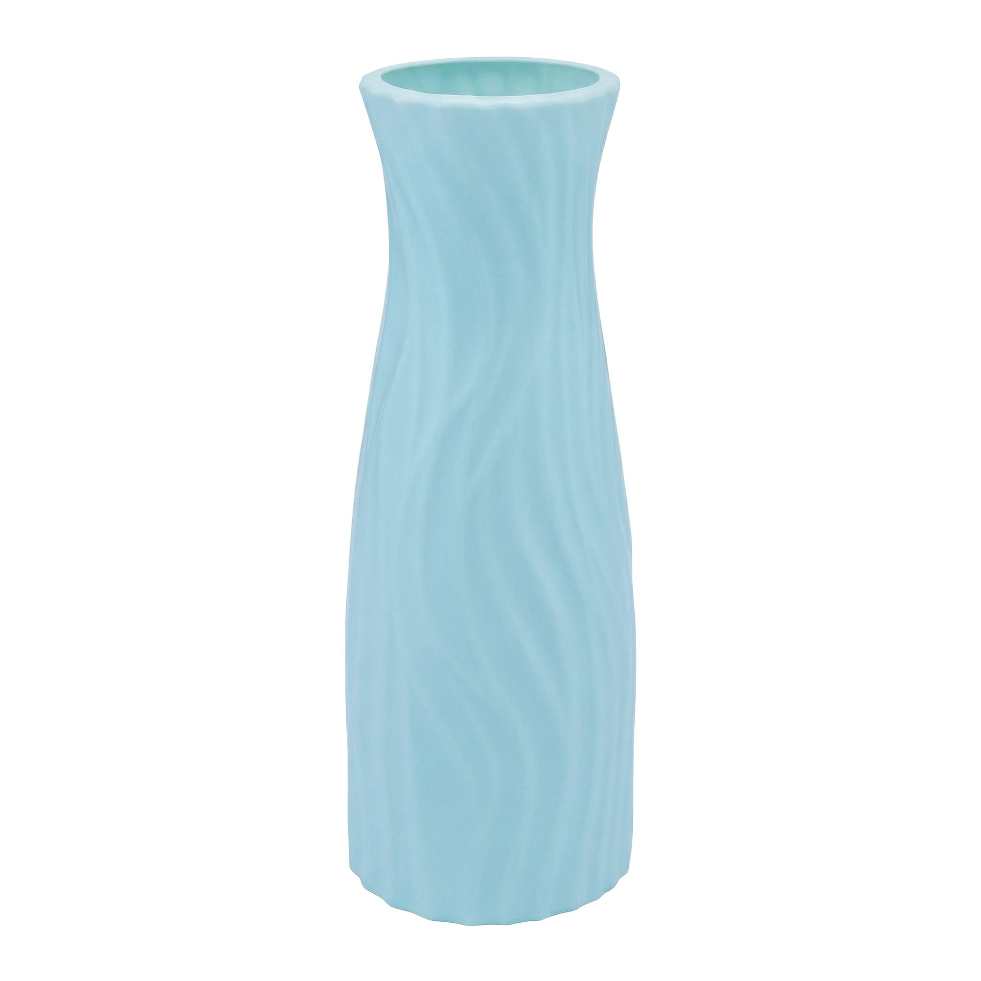 Unique Bargains Crystal Floral Slim Bloom Vase Blossoms Green 2.8"L x 2.8"W x 7.9"H