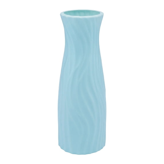 Unique Bargains Crystal Floral Slim Bloom Vase Blossoms Green 2.8"L x 2.8"W x 7.9"H