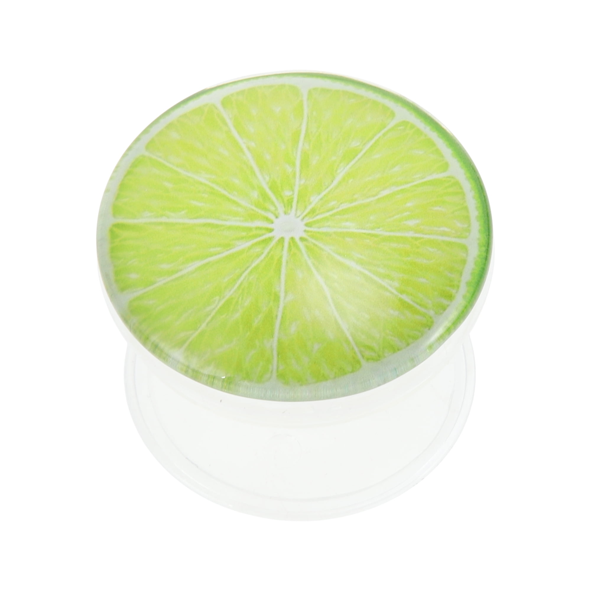 Unique Bargains Crystal Glass Phone Grip 1 Pc Yellow Green Lemon
