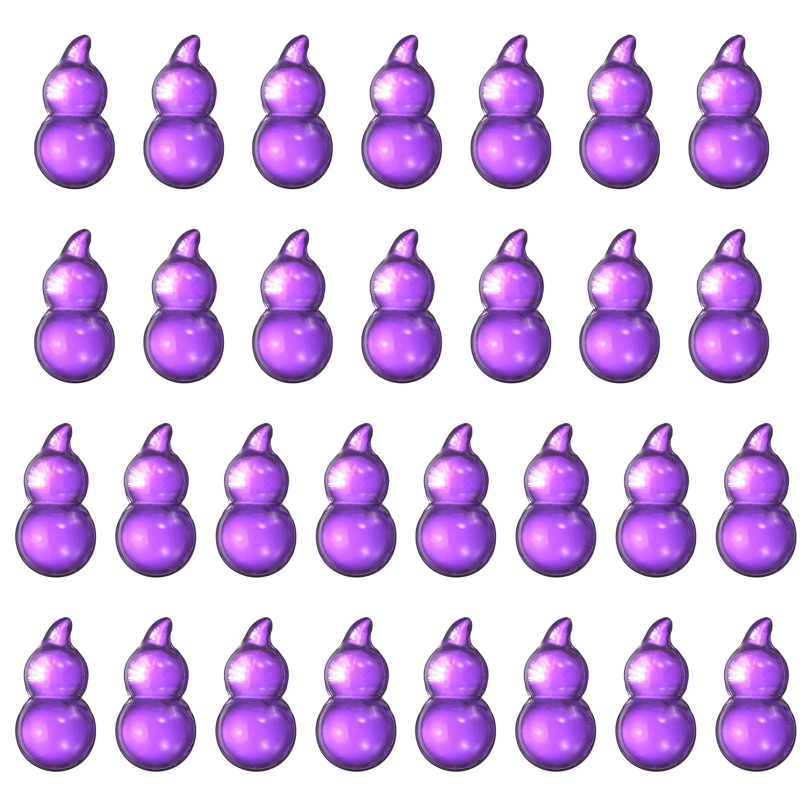 Unique Bargains Crystal Gourd Figurine Collectible Decor Purple 0.59" x 0.47 x 1.18"