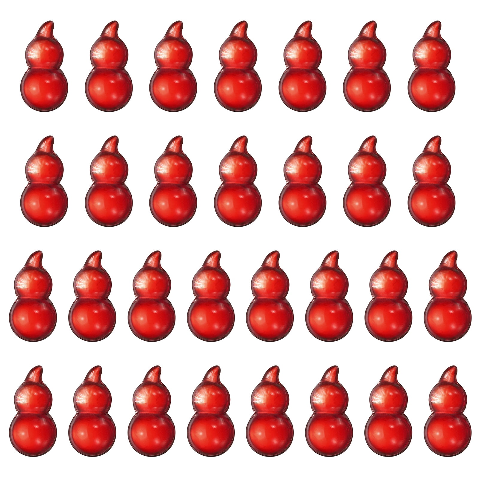 Unique Bargains Crystal Gourd Figurine Collectible Decor Red 0.59" x 0.47 x 1.18"