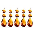 thumbnail image 1 of Unique Bargains Crystal Teardrop Chandelier Prisms Hanging Beads Brown, 1 of 6