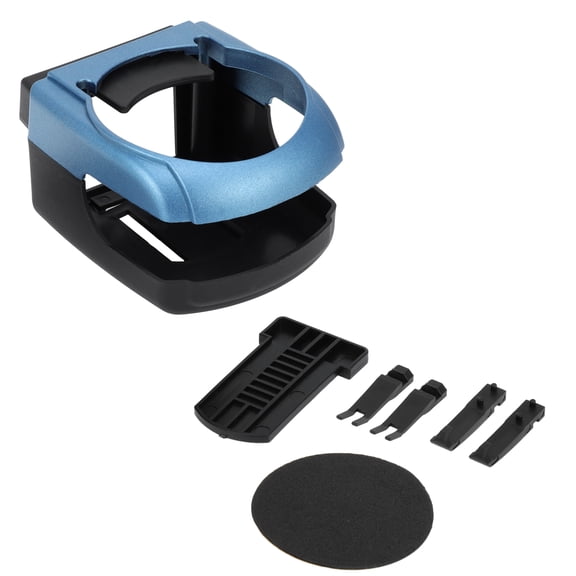Unique Bargains Cup Holder 2.60" Car Center Console Armrest Add-On Cup Holder ABS Blue 1 Pc