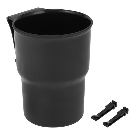 Unique Bargains Cup Holder 3.46" Car Center Console Armrest Add-On Cup Holder ABS Black 1 Pc