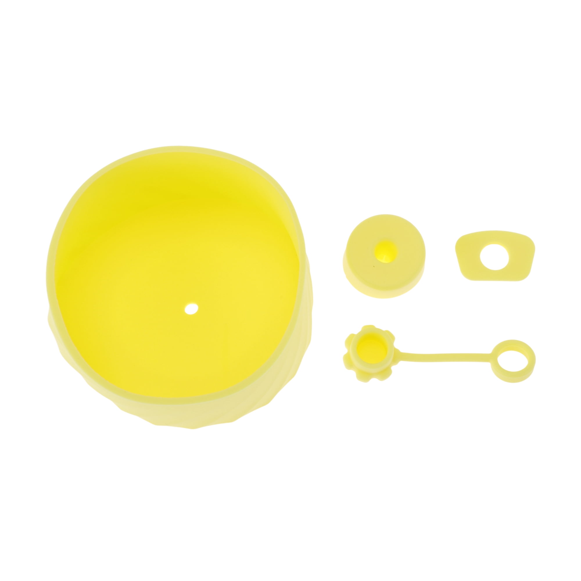 Unique Bargains Cup Sleeve and Straw Plug Set for Cup Accessories Yellow