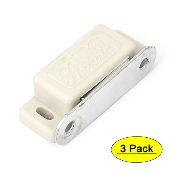 Unique Bargains Cupboard Furniture Closet Drawer Door Magnetic Latch Catch 3Pcs