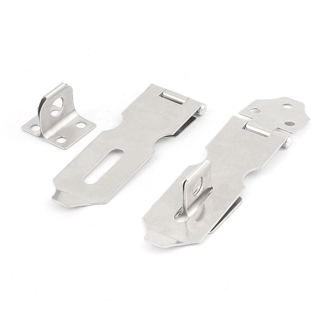 5 Pack Silver Metal Hasp Staples - Cupboard/Door Lock Hardware (3.43 Inch) - View #10