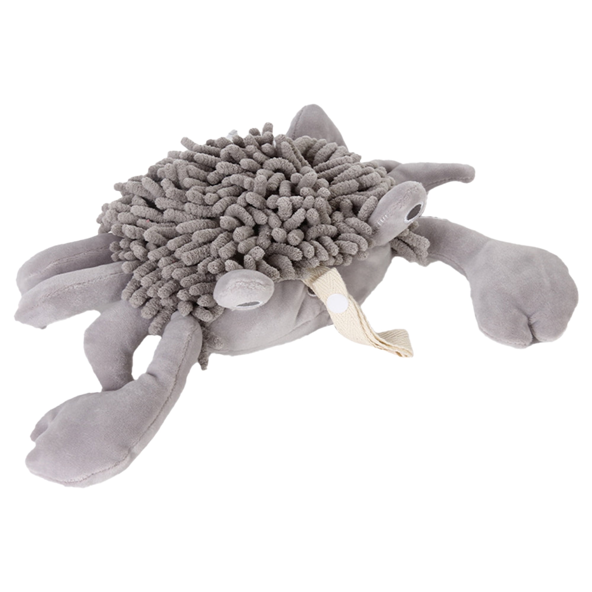 Unique Bargains Cute Animal Chenille Hanging Hand Towels Grey
