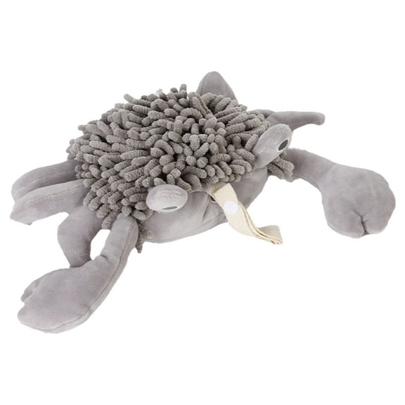 Unique Bargains Cute Animal Chenille Hanging Hand Towels Grey