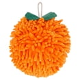 thumbnail image 1 of Unique Bargains Cute Cartoon Chenille Decorative Hand Towels for Bath Orange 6" x 5", 1 of 6