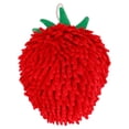 thumbnail image 1 of Unique Bargains Cute Cartoon Chenille Decorative Hand Towels for Bath Red 10" x 6", 1 of 6