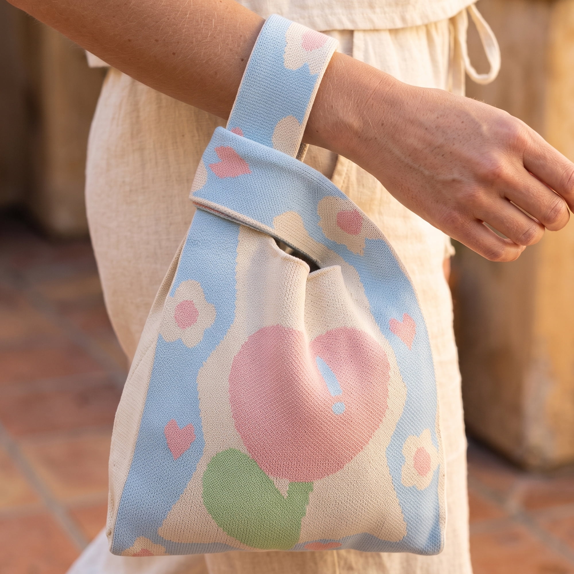 Unique Bargains Cute Cartoon Gift Bags with Handles for Parties 7.5" x 13.4" Blue Tulip