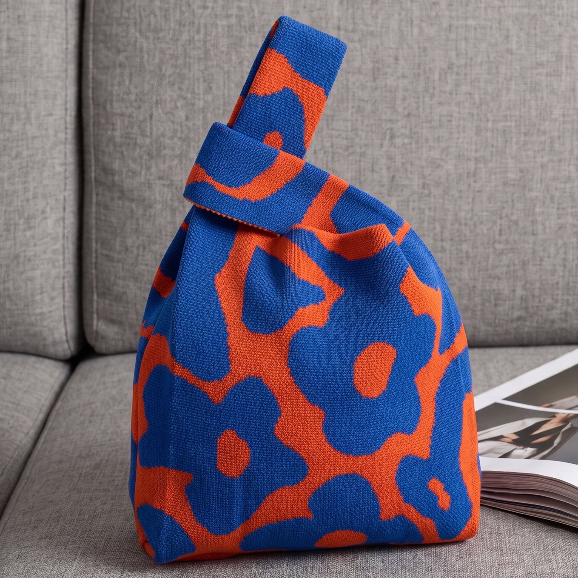 Unique Bargains Cute Cartoon Gift Bags with Handles for Parties 7.5" x 13.4" Orange