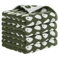 thumbnail image 1 of Unique Bargains Cute Cartoon Hand Towel Set Hand Towels for Kitchen, Bath Green 4-Piece, 1 of 5