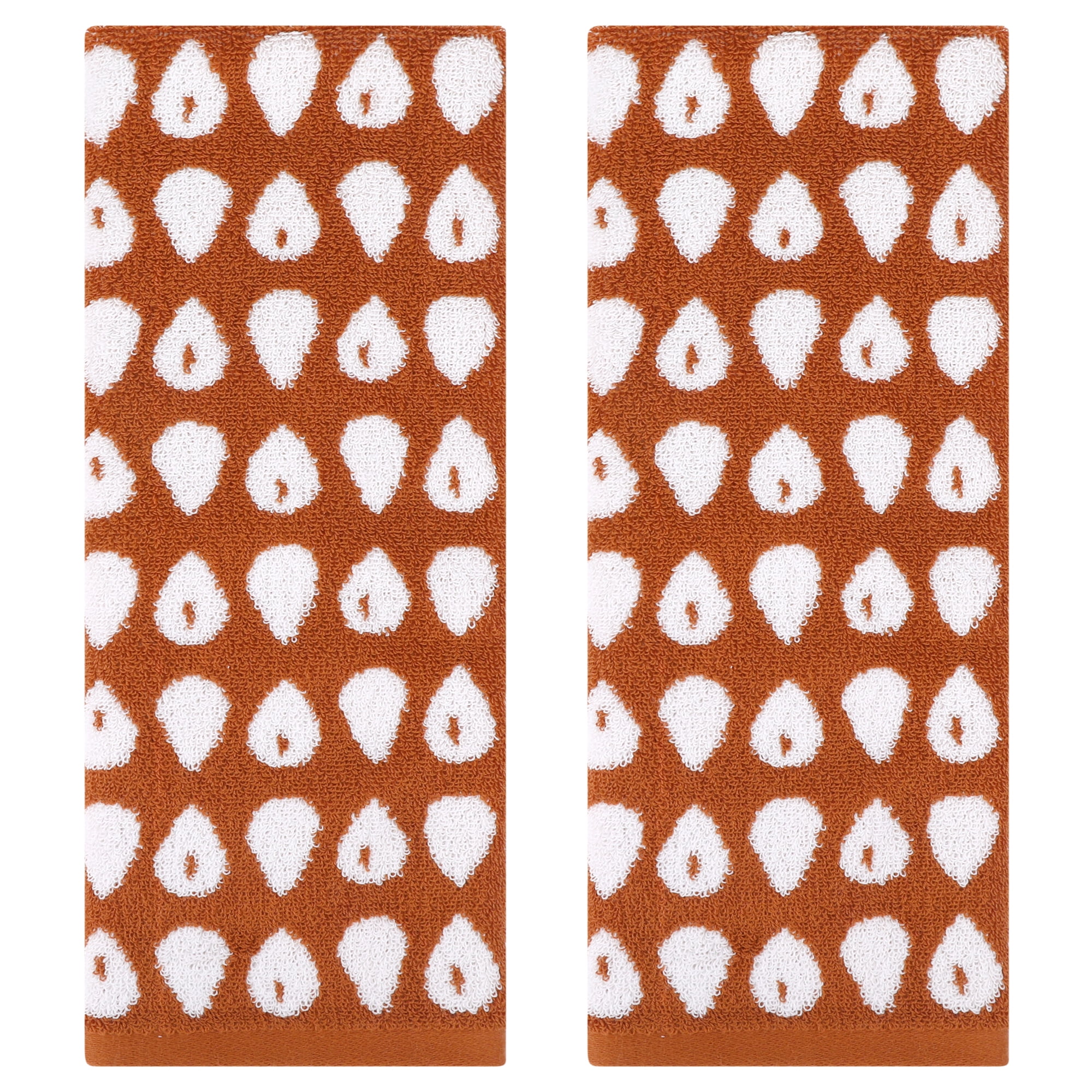 Unique Bargains Cute Cartoon Hand Towel Set Hand Towels for Kitchen, Bath Red 2-Piece