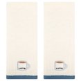 thumbnail image 1 of Unique Bargains Cute Cartoon Pattern Decorative Hand Towels Beige-Coffee 2-Piece, 1 of 5