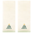 thumbnail image 1 of Unique Bargains Cute Cartoon Pattern Decorative Hand Towels White-Christmas Tree 2-Piece, 1 of 5