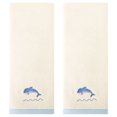 thumbnail image 1 of Unique Bargains Cute Cartoon Pattern Decorative Hand Towels White-Whale 2-Piece, 1 of 5