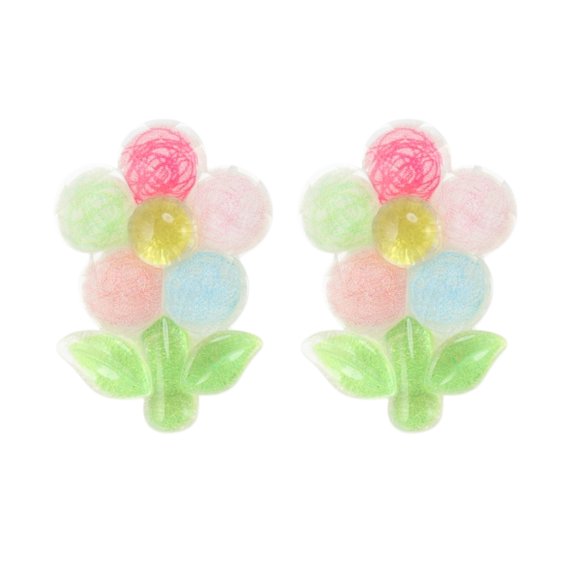Unique Bargains Cute Fashion Shoelace Charms 1 Pair Flower