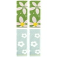 thumbnail image 1 of Unique Bargains Cute Floral Cotton Hand Towel 4 Pcs Green 14" x 30"/13" x 29", 1 of 5