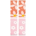 thumbnail image 1 of Unique Bargains Cute Floral Cotton Hand Towel 4 Pcs Pink/Orange 14" x 30"/13" x 29", 1 of 5