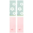 thumbnail image 1 of Unique Bargains Cute Floral Soft Hand Towel 4 Pcs Green/Pink 14" x 30"/13" x 29", 1 of 5