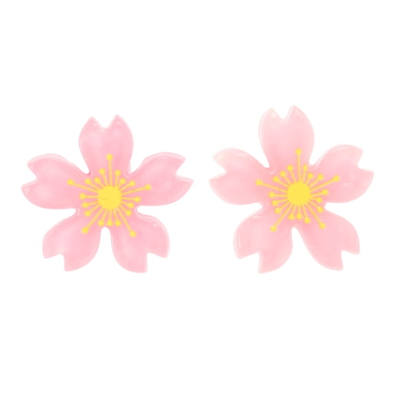 Unique Bargains Cute Flower Shoelace Charms for Personalizing 1 Pair Rose Red