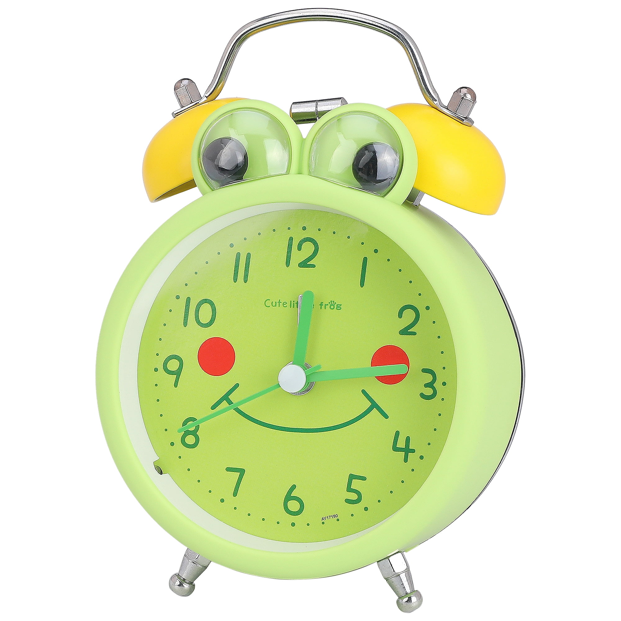 Unique Bargains Cute Frog Shape Alarm Clock Light Green 3.4"L x 2.1"W x 5.1"H