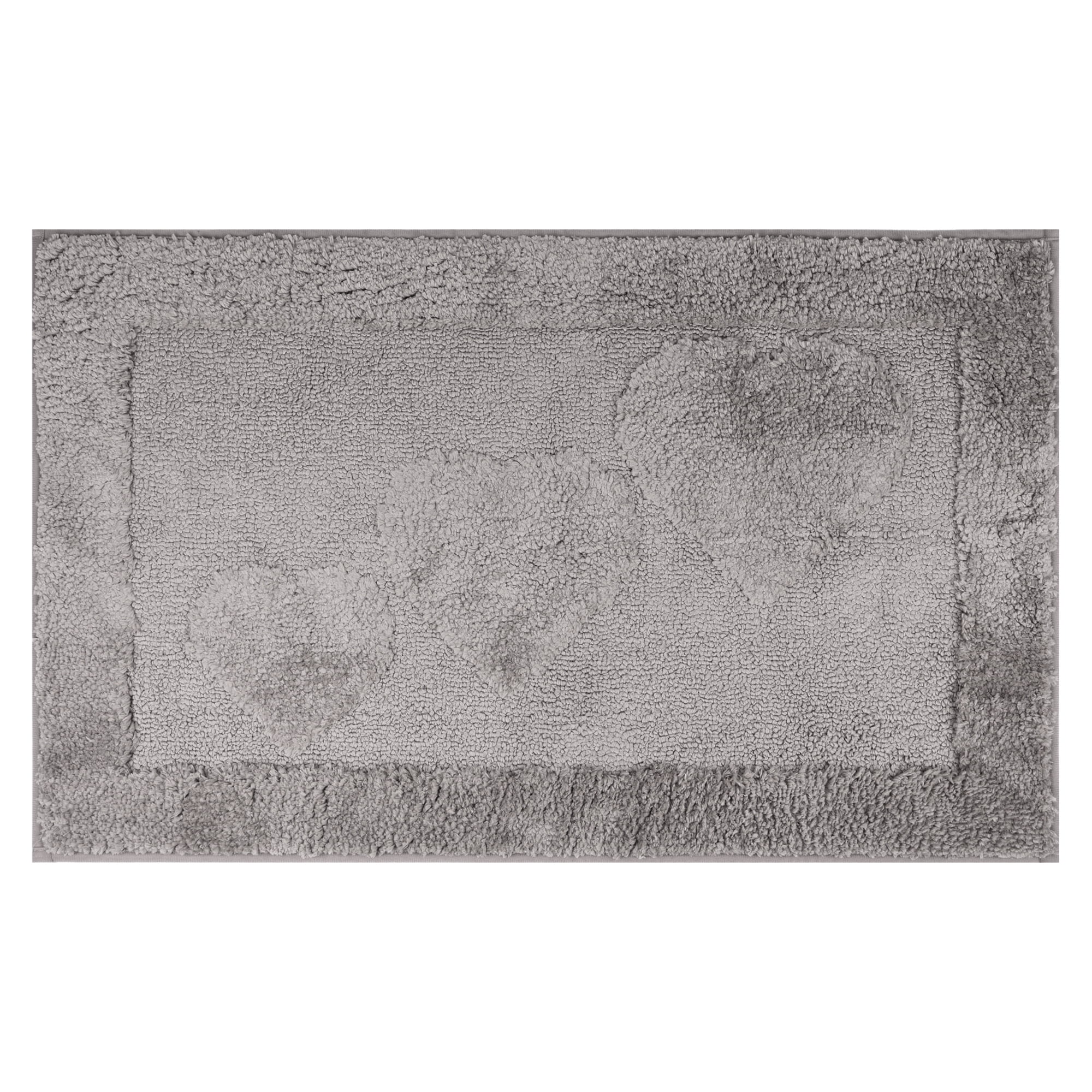 Unique Bargains Cute Heart Pattern Bath Rugs Mat Soft Absorbent Bath ...