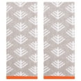 thumbnail image 1 of Unique Bargains Cute Pattern Cotton Hand Towel Set for Kitchen Bathroom Light Grey 2-Piece, 1 of 5