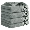 thumbnail image 1 of Unique Bargains Cute Pattern Decorative Hand Towel Set Grey 4-Piece, 1 of 5