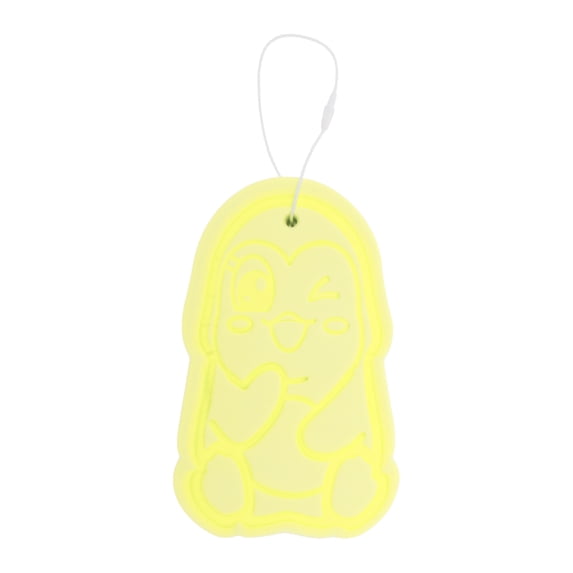 Unique Bargains Cute Penguins Pattern Bath Sponge Body Scrubber 1 Pc Yellow