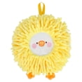 thumbnail image 1 of Unique Bargains Cute Sheep Animal Chenille Soft Hanging Hand Towel Yellow 6" x 6", 1 of 7