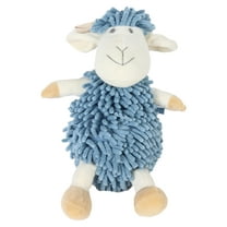 Unique Bargains Cute Sheep Chenille Decorative Hand Towels Blue
