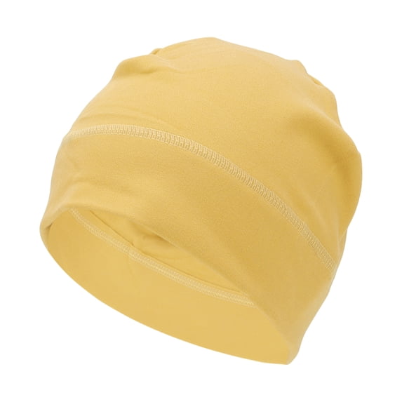 Unique Bargains Cycling Hat Keep Warm Ear Protection Hard Hat Liner Desmooth Fabric Yellow 27x19cm 1 Pcs