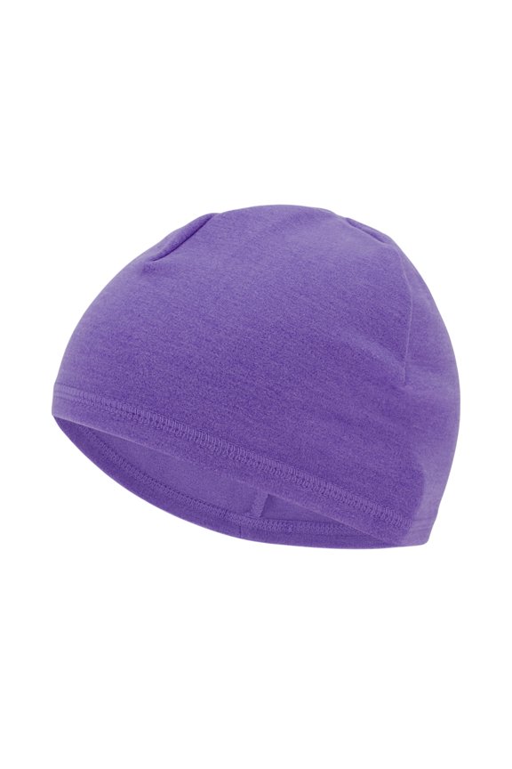Cycling Hat Keep Warm Hard Hat Liner Desmooth Fabric Purple 25.5x18cm 1 Pcs