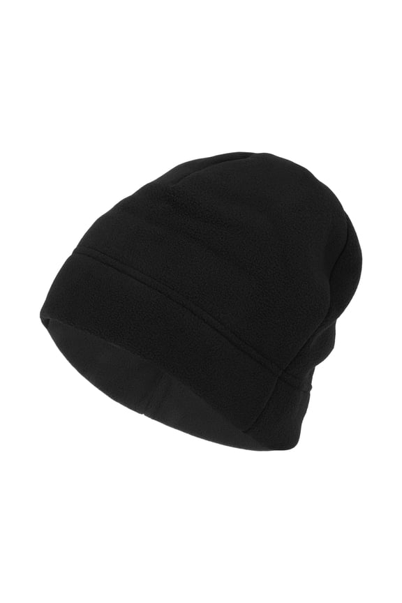 Cycling Hat Keep Warm Hard Hat Liner Polar Fleece Fabric Black 27x20cm 1 Pcs