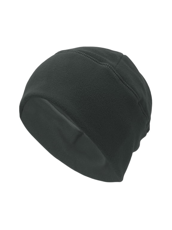 Cycling Hat Keep Warm Hard Hat Liner Polar Fleece Fabric Dark Gray 29x21cm 1 Pcs