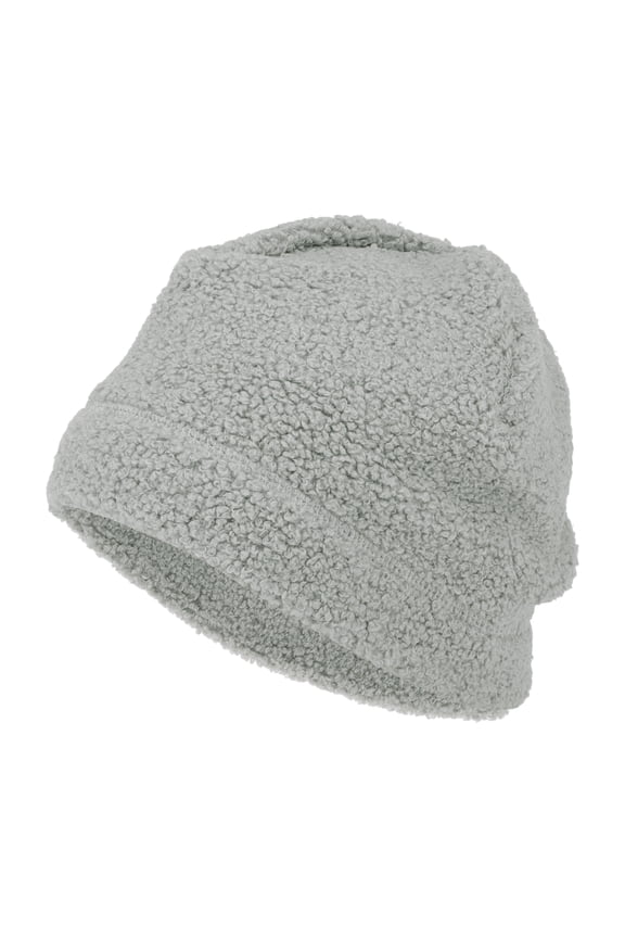 Cycling Hat Keep Warm Hard Hat Liner Polar Fleece Fabric Light Gray 26.5x20.5cm 1 Pcs