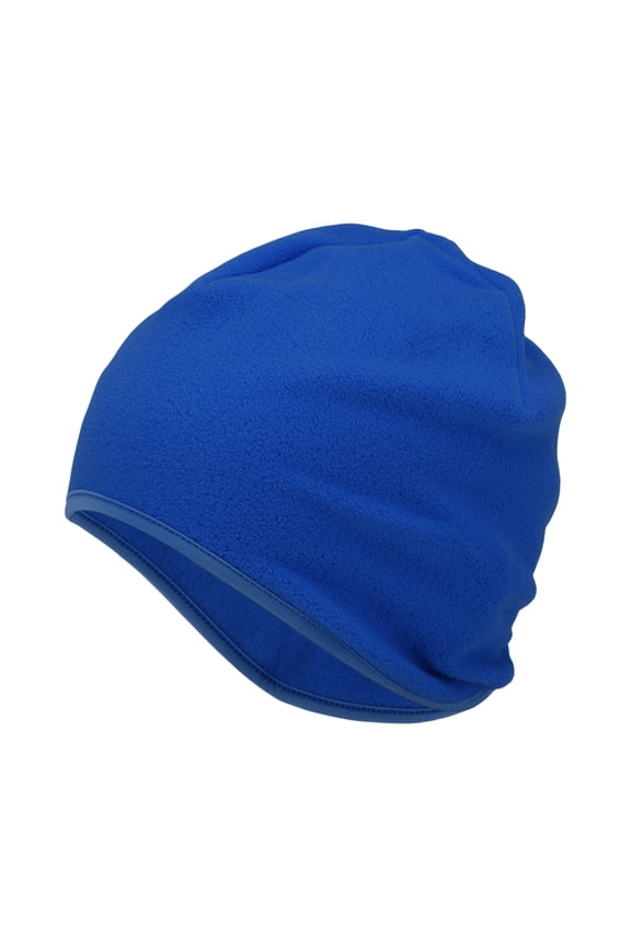 Cycling Hat Keep Warm Tab Hard Hat Liner Polar Fleece Fabric Blue 25x19cm 1 Pcs
